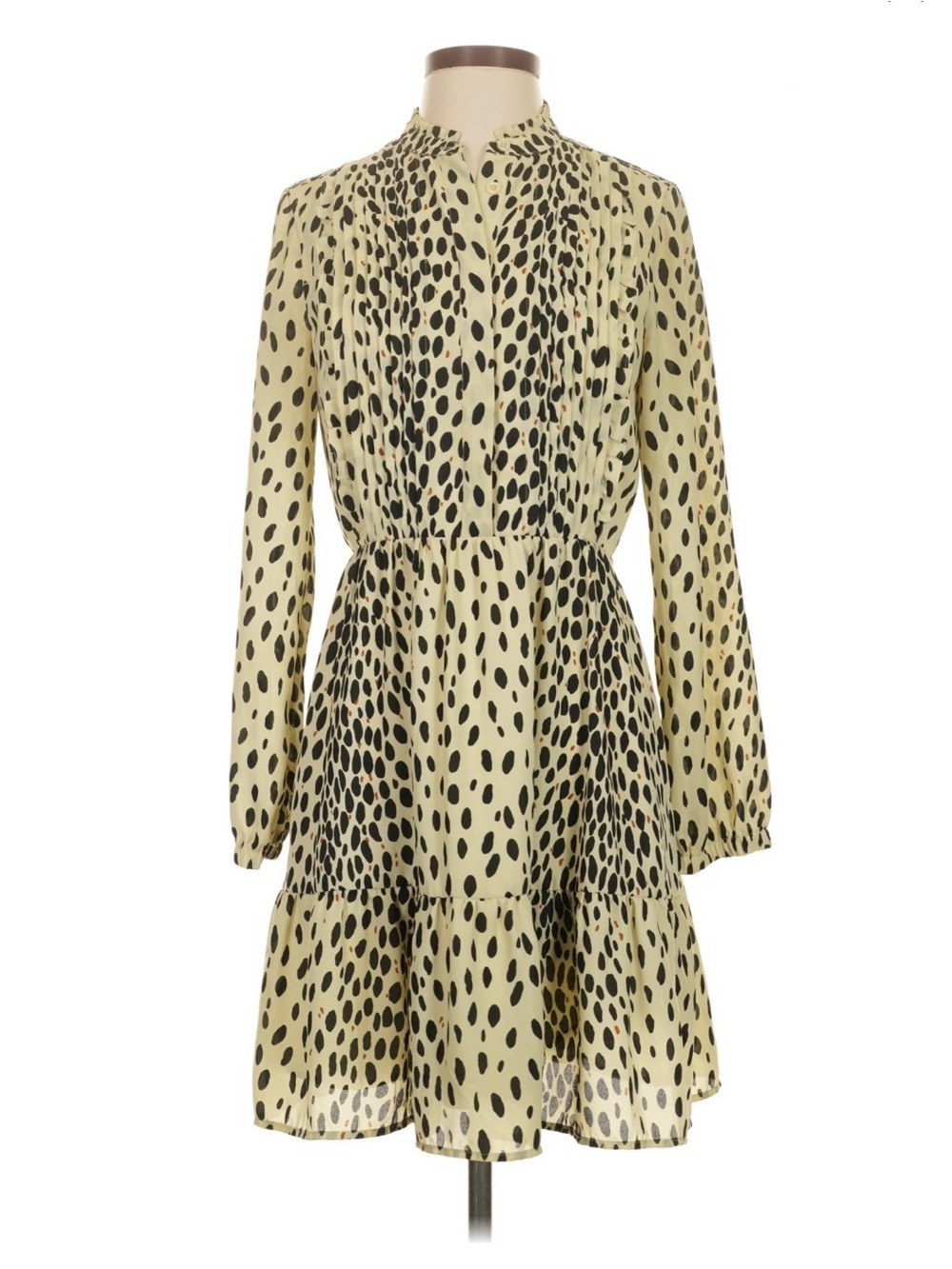 JCrew Mercantile Long Sleeve Animal Print Dress
